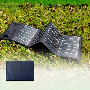 30W-4 충전 보드 태양광 휴대 전화 고속 충전 야외 접이식 모바일 전원 공급 장치 태양 전지 패널