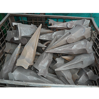 أسنان جرافة مسطحة حادة من سبيكة الصلب المصبوب V61TL V210RC 14530544TL، مقاومة للتآكل بقوة، من إنتاج فوروي