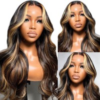 Perruques de cheveux humains 13x6 HD Lace Front sans colle, pour longues perruques brunes à ondulations profondes, cheveux vierges brésiliens, densité 180%, demi-perruque
