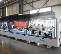 Machine de chantournage entièrement automatique de qualité supérieure pour portes et armoires en bois avec système de profilés en forme de J et en forme de U