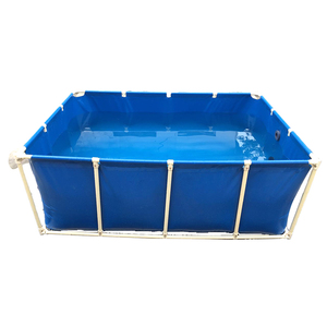 Aquarium commercial Résistance à la corrosion Étang à poissons Agriculture PVC Aquarium rectangulaire pliable - Product Image 1