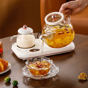 Bouilloire électrique intelligente à double tasse avec base détachable - <span class=keywords><strong>Chauffe</strong></span>-<span class=keywords><strong>eau</strong></span> multifonction à ébullition rapide pour la maison et le bureau - Product Image 1