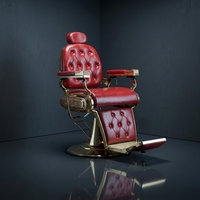Fauteuil de Barbier Vintage pour Hommes aux Cheveux Gras, Réglable en Hauteur pour la Coupe et le Rasage