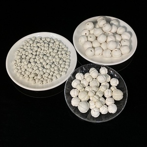 Bola de cerámica de alúmina porosa perforada, soporte personalizado de fábrica, 6mm, 10mm, 25mm, muestra gratis, cerámica Industrial redonda gris - Product Image 6