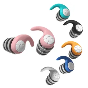 Tapones <span class=keywords><strong>para</strong></span> los oídos con reducción de ruido y aislamiento acústico, tapones <span class=keywords><strong>para</strong></span> los oídos impermeables de silicona silenciosos de tres capas con filtro - Product Image 1
