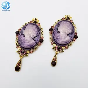 Hotsell Chất Lượng Cao Rhinestone Diamante Vàng Motif Pha Lê Appliques Cho Người Phụ Nữ Thanh Lịch