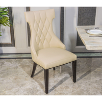 Ensemble de salle à manger néoclassique de luxe, table rectangulaire en HPL, chaises avec structure en bois de caoutchouc massif pour restaurant haut de gamme, projet commercial