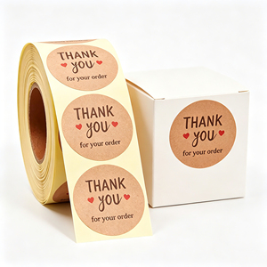 Etiquetas Personalizadas Impresas en Rollo, Etiquetas de Embalaje Brillantes, Resistentes al Agua y Duraderas <span class=keywords><strong>para</strong></span> Botellas de Jugo y Alimentos, Pegatinas Redondas Ecológicas en Rollo - Product Image 1