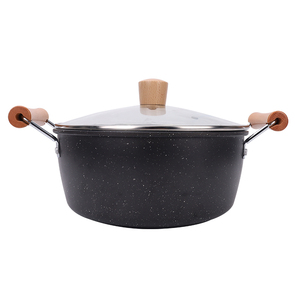 Souping pot Pot depth 8.5cm caliber 24cm Transparent <b>explosion</b>-proof glass cover High adaptability suitable for 2 people to use - Product Image 3