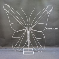 Grande rose bohème 3D géante en soie, décoration artisanale avec cadre en fer forgé, colorée, DIY, pour la Fête des Mères et les remises de diplômes