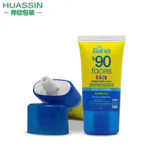 Empty Flat Oval 1 Oz 30 50 Ml Sugarcane Sunscreen Packaging Tubes 60g Bb Cc Cream Skin Care Tube Container