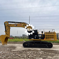 Excavatrice sur chenilles d'occasion CATERPILLAR CAT349D2L du Japon, faible nombre d'heures, engin de construction robuste CAT349D2 CAT349D CAT350
