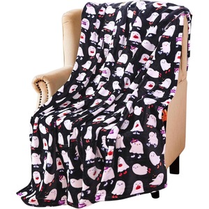 Halloween Pumpkin Ghost Bat Flannel <b>Blanket</b> Throw <b>Blanket</b> Nap <b>Blanket</b> Fall Decor Trick or Treat Wholesale Cozy <b>Warm</b> - Product Image 5