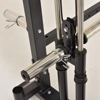 Machine Smith multifonctionnelle tout-en-un avec rack de musculation, crossover par câble et lat pulldown pour entraînement de force en salle de sport commerciale ou à domicile