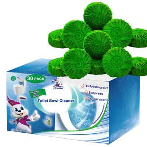 Green Automatic Toilet Blue Bubble Block Urinal Cakes Toilet Bowl Cleaner