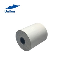 Rouleaux thermiques blancs en pâte de bois 100% avec mandrin plastique, largeur 57mm 80mm, longue conservation pour caisses enregistreuses, magasins et supermarchés