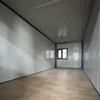 Maison préfabriquée en acier léger prête à l'emploi, pliable, résistante aux ouragans, mobile, portable, mini-maison pliable