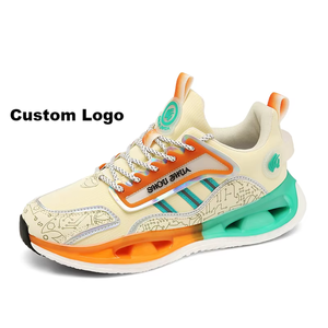 Chaussures de course unisexes de haute qualité avec logo personnalisé, tige polyvalente, semelle intermédiaire élastique en popcorn, confort optimal pour hommes - Product Image 2