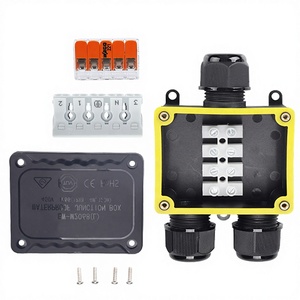 SAA TUV Certification IP68 Outdoor <b>Waterproof</b> <b>Junction</b> <b>Box</b> Y Type 1 In 2 Out Cable Connector For Lighting AP-M2068L-Y - Product Image 1