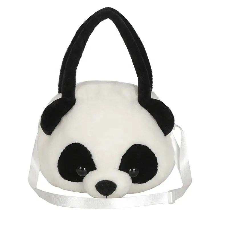 Spielzeug-Geldbörse weiches Spielzeug Plüsch Panda-Taschen niedlich Großhandel individualisierte gefüllte Tiere für Mädchen auf Lager 25 cm Dekoration OEM