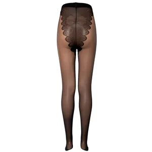 Collants sexy dentelle bas transparent haute extensible soie collants scrunch bout à bout leggings chaussettes femmes sexy