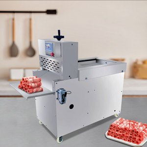 Nouvelle <span class=keywords><strong>machine</strong></span> à découper les rouleaux de viande de mouton congelée / <span class=keywords><strong>machine</strong></span> à trancher le bacon / trancheuse à viande automatique CNC épaisseur réglable en acier inoxydable - Product Image 2