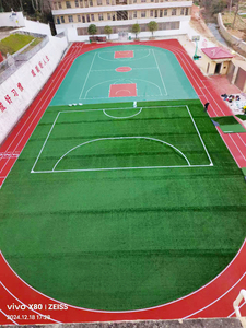 Pista de correr permeable al aire con certificación ecológica INOLP, suelo deportivo sostenible para lugares verdes, carbono neutro, fabricado en China/GUA - Product Image 3