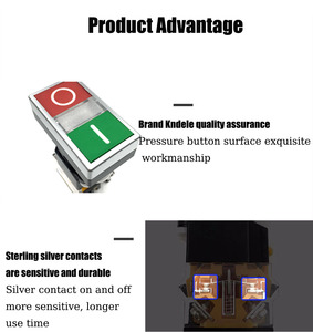 Nóng bán kndle LA167-D8-11R đôi chuyển đổi chính hai vị trí ánh sáng đánh dấu nút 10A đầu ra hiện tại 220V Điện đầu vào bắt đầu dừng - Product Image 6