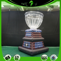 Nouveau design Hongyi, ballon publicitaire gonflable en forme de trophée personnalisé, modèle de ballon en PVC, trophée de champion