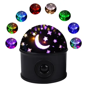 Cielo stellato proiettore luce notturna Galaxy Star Light proiettore luce pianeta di natale modello di cartone animato lampada di proiezione a LED per bambini