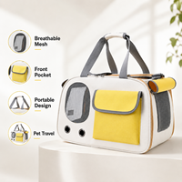 Sac de transport léger pour chat en Oxford PVC avec fenêtre en maille respirante, poche avant et poignée de transport portable – Vente en gros de sacs de transport pour animaux de compagnie