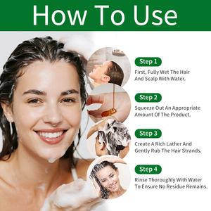 Shampooing Bio <span class=keywords><strong>Anti</strong></span>-<span class=keywords><strong>Chute</strong></span> Fortifiant les Racines des <span class=keywords><strong>Cheveux</strong></span> Marque Blanche 300ml Volumisant et Sans Silicone pour Hommes et Femmes - Product Image 2
