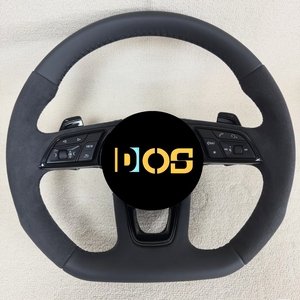 Volant sport en cuir de haute qualité personnalisable, compatible avec les séries <span class=keywords><strong>Audi</strong></span> <span class=keywords><strong>A1</strong></span>/A3/A4/A5/A6/A7/<span class=keywords><strong>RS</strong></span>/Q5/Q7/Q3/Q8 - Product Image 2