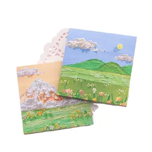 Картина маслом, Липкие заметки, Инс, ветер и соль, простые японские высококачественные липкие наклейки с изображениями
