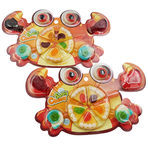 Caramelle Gommose a Forma di Granchio BESTAR, Confezione Personalizzabile, Gusti Frutta Assortiti, Mini Pezzi, Snack per Feste per Bambini - Product Image 2