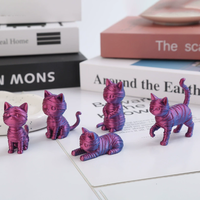 Figurines de chats imprimées en 3D Mummy Meow Squad, pack mixte, ornements animaux, décoration de bureau, vente en gros, souvenir tendance