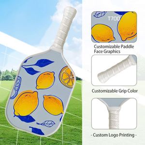 Carbon Fiber T700 Attack Style Pickleball <b>Paddle</b> <b>With</b> Grit Paint Matte Finish Enhanced Friction <b>Control</b> Customizable & Wholesale - Product Image 4