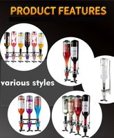 Vente flash Distributeur de bouteilles de whisky Distributeur mural pour 6 bouteilles Distributeur de spiritueux