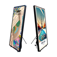 Peralatan Iklan Billboard Ransel Portabel Baru dengan Lampu LED untuk Pajangan Poster Pemasaran Jalanan