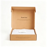 Boîtes d'expédition en carton ondulé recyclables avec logo personnalisé en relief, grandes boîtes pliables pour vêtements de bébé, chaussures, chaussettes, fourrure