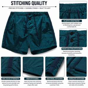 Regular-fit Shorts For Mens Windbreaker Shorts 100%Polyester Quick Dry Breathable Short Custom Men Summer Clothing - Product Image 4