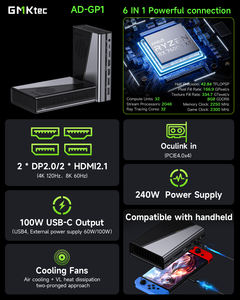 GMKtec AD-GP1 EGPU Dock para Mini PC Portátil Externo GPU Docking Station EGPU Gabinete com AMD Radeon 7600M XT placa gráfica - Product Image 2