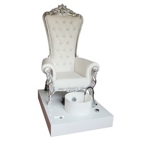 Style Baroque Simple Salon De Beauté Massage Moderne Électrique Princesse Manucure et Spa Dimensions Oeuf Noir Chaise De Pédicure Pas Cher