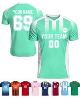 Uniforme de football personnalisé avec noms et numéros et écussons Fournisseur de maillots de football Tissu à séchage rapide