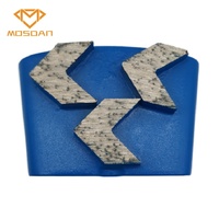 Ez Change plaque de meulage diamant à trois flèches en métal pour la préparation du béton