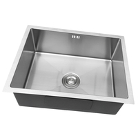 Évier de cuisine moderne multifonction à cuvette unique Évier de cuisine commercial sous plan évier en acier inoxydable 304