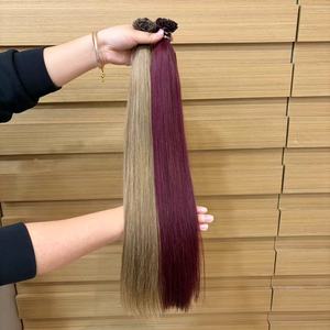 Extensiones de Cabello Humano Remy de la Mejor Calidad, con Cutícula Alineada, Puntas I/U/V, Pre-adheridas, con Cutícula Alineada, Puntas Planas - Product Image 2