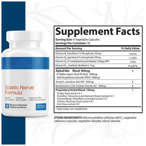 Cápsulas de Fórmula para el Nervio Ciático, Suplemento para la Salud, Fórmula de Apoyo Nervioso, Complejo de Vitamina B, Cápsulas de Ácido Alfa Lipoico - Product Image 3