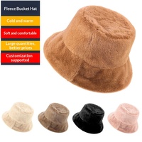 Chapeau Bob Coréen en Peluche pour Femme Adulte, Automne/Hiver, Chaud, Coupe-Vent, Bonnet Brodé Épais pour Temps Froid