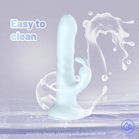 Vibrateur lapin S-hande à poussée, rechargeable par USB, stimulation du point G féminin, vibrateur de massage avec ventouse
